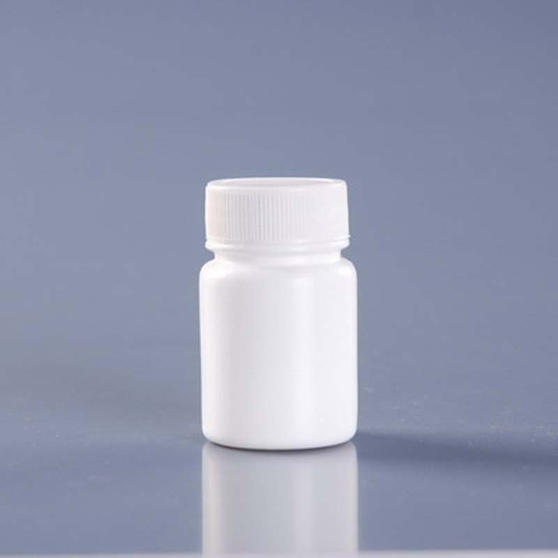 25g White Soft Touch Pill Capsule HDPE Bottle