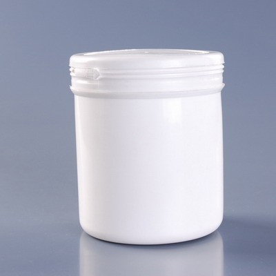 500g HDPE Cylinder Shape Empty Plastic Bottle for Pill Capsules