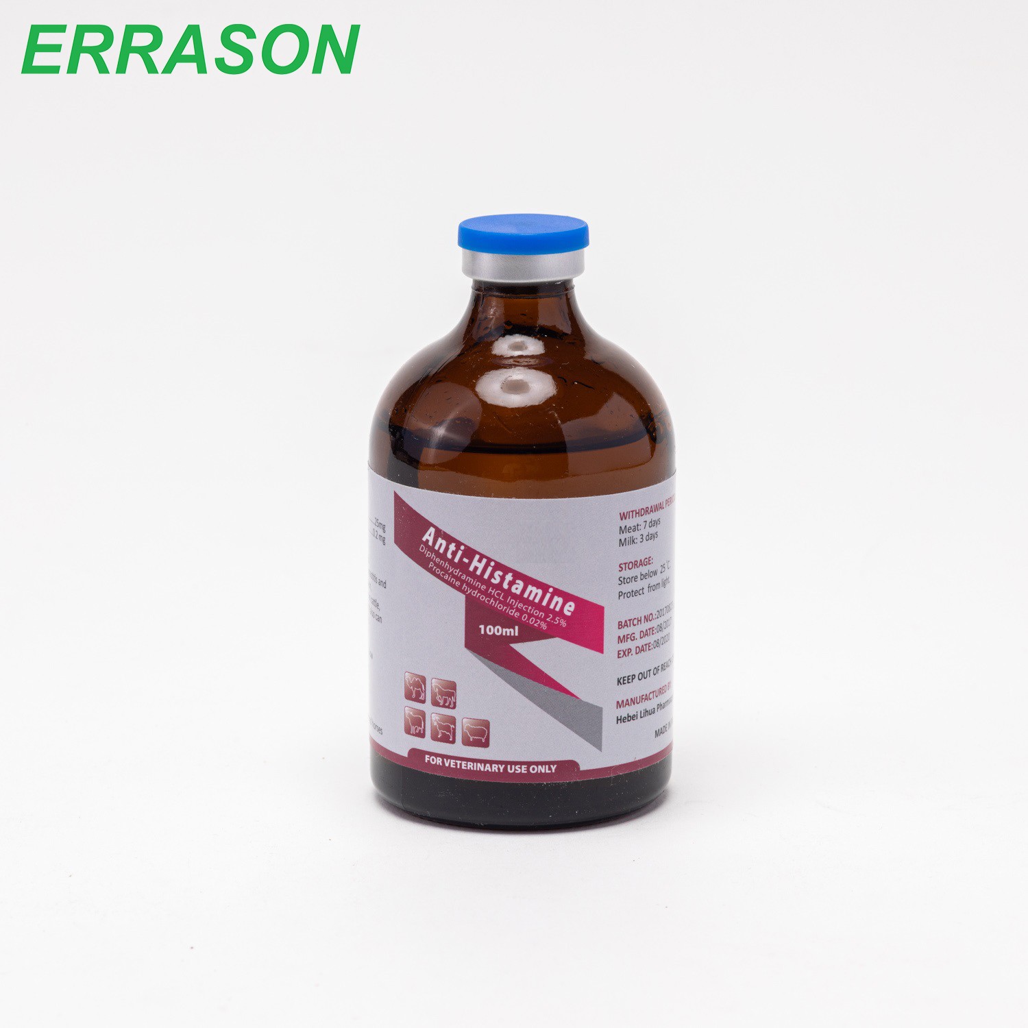 Anti-Histamine injection Diphenhydramine HCl 2.5% + Procaine HCl 0.02%