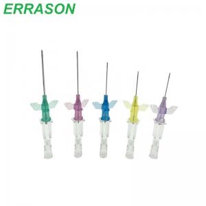 Anti-backflow small wing type indwelling needle