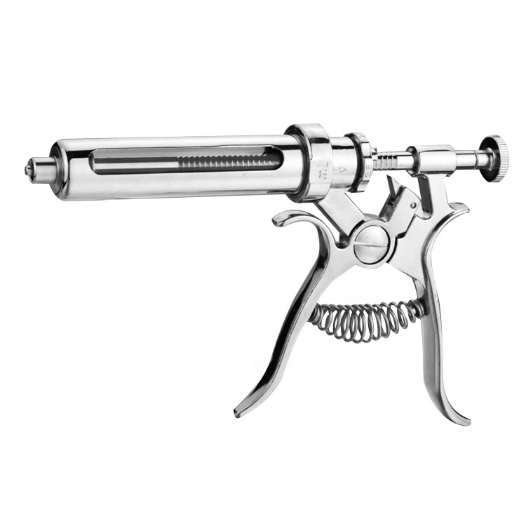 Durable Veterinary 50ml Pistol Revoler Syringe With Metal Handle  Durable Veterinary 50ml Pistol Revoler Syringe With Metal Handle