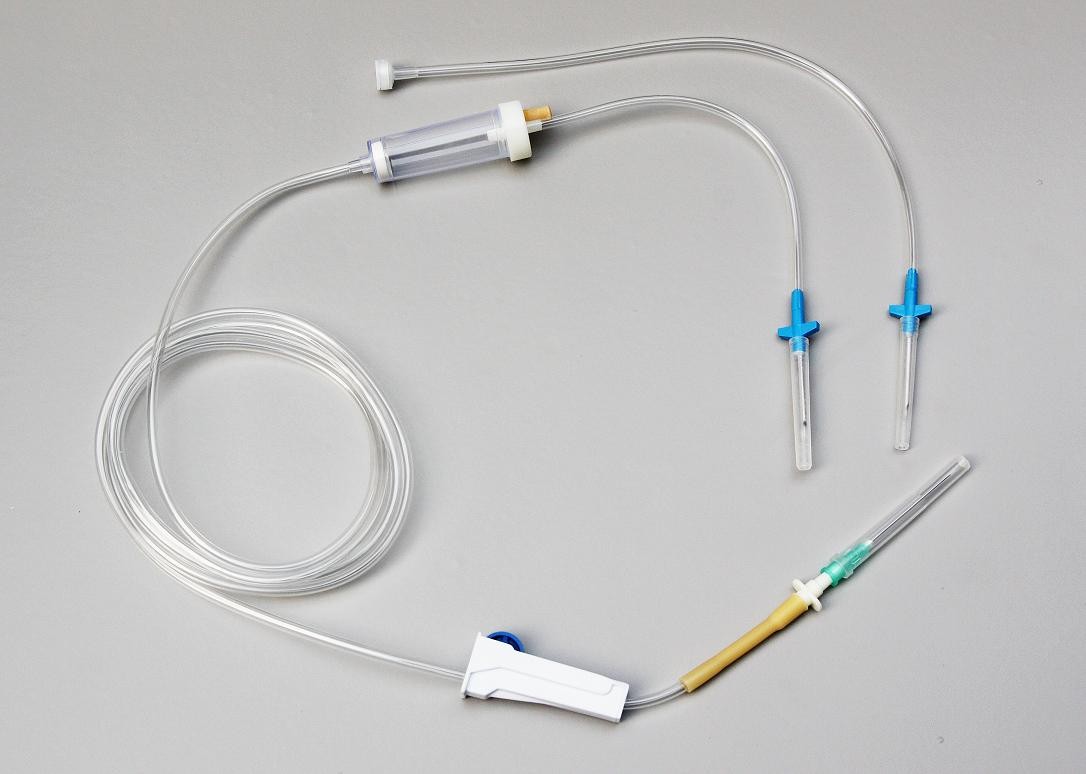 Medical use Disposable iv infusion set with needle