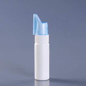 Pharmaceutical Packaging 80ml HDPE Plastic Nasal Spray Bottle with Blue Cover Pharmaceutical Packaging 80ml HDPE Plastic Nasal Spray Bottle with Blue Cover