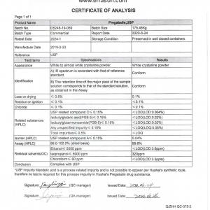 Pregabalin USP