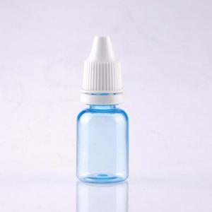 Top Sale Pet 10ml Clear Blue Flat Plastic Eye Drop Bottle PET Liquid Bottle Container