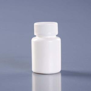 White Medical Plastic HDPE Capsule Bottle with Screw Lid