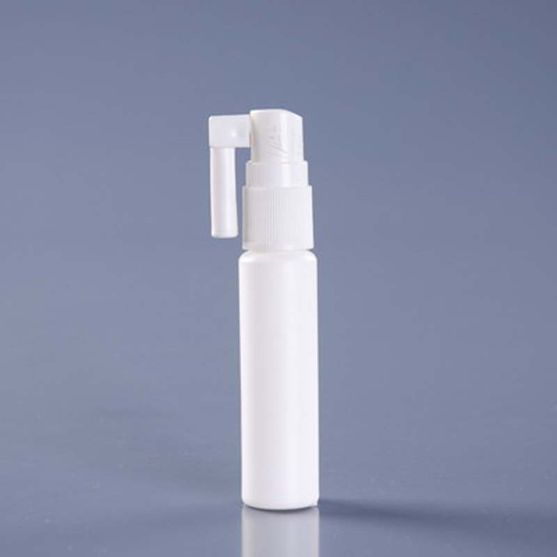 White Nasal Spray Pump HDPE Bottle Packing Medicine Liquid Empty Bottle 20ml