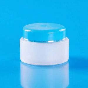 White Plastic Cosmetic Packaging Cream Jar