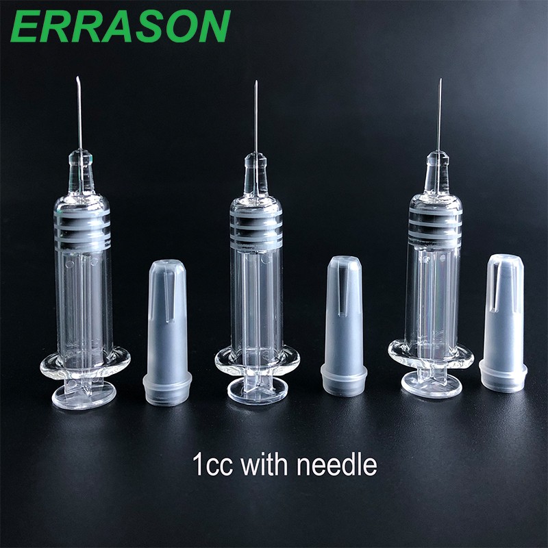 disposable glass prefilled with needle